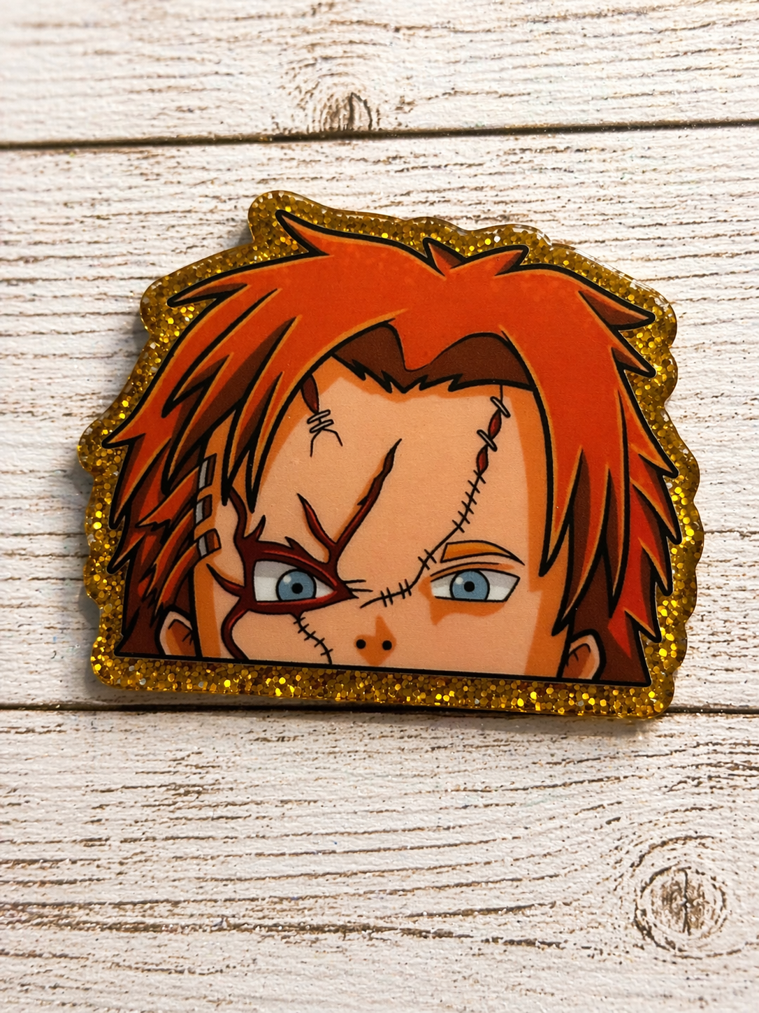 Horror Chucky Doll Inspired Badge Reel