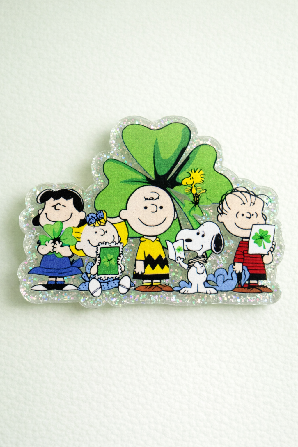 Lucky Clover Cartoon Badge Reel