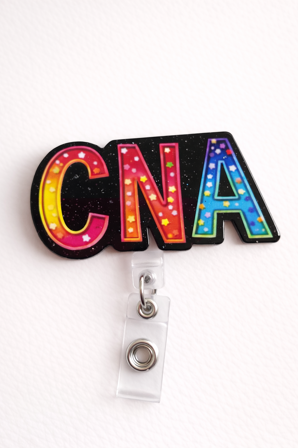 CNA Badge Reel | Colorful CNA Letter Badge