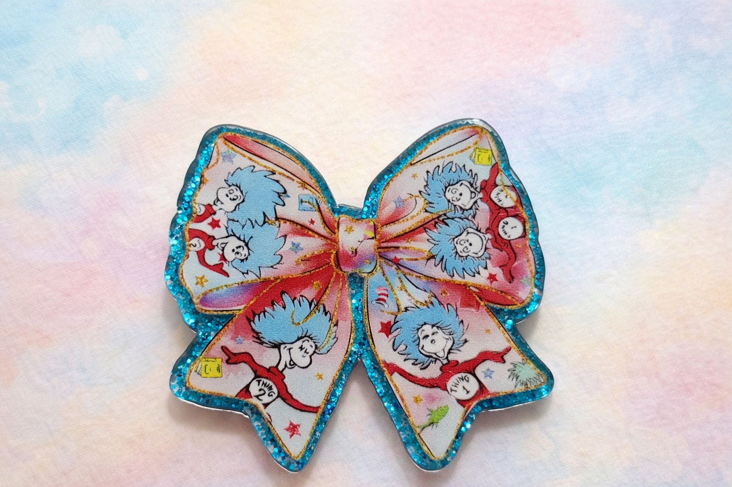 Whimsical Storybook Bow Badge Reel