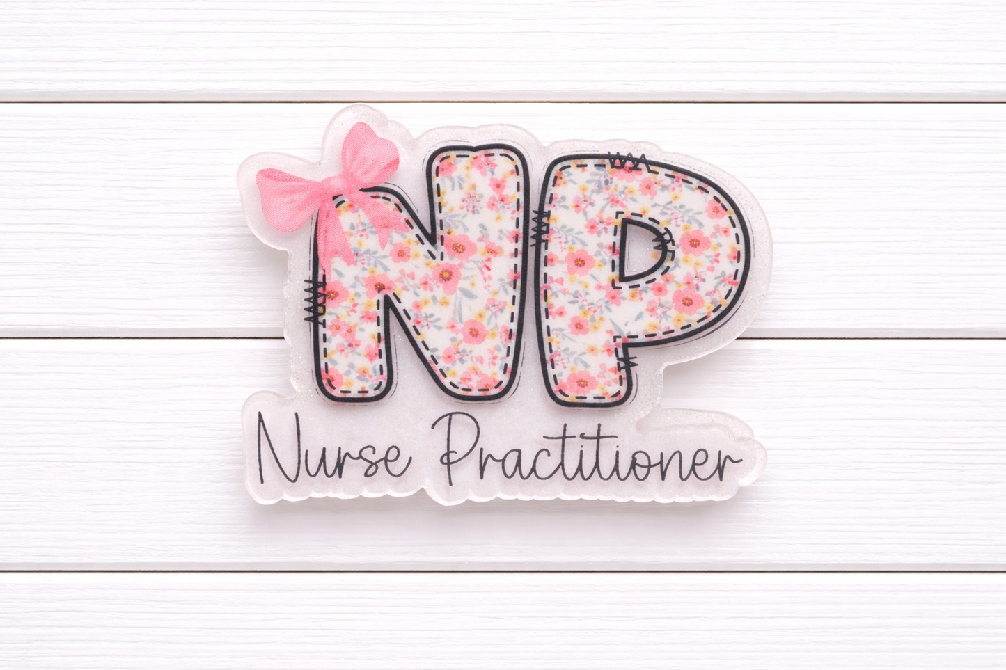 NP Nurse Practitioner Badge Reel