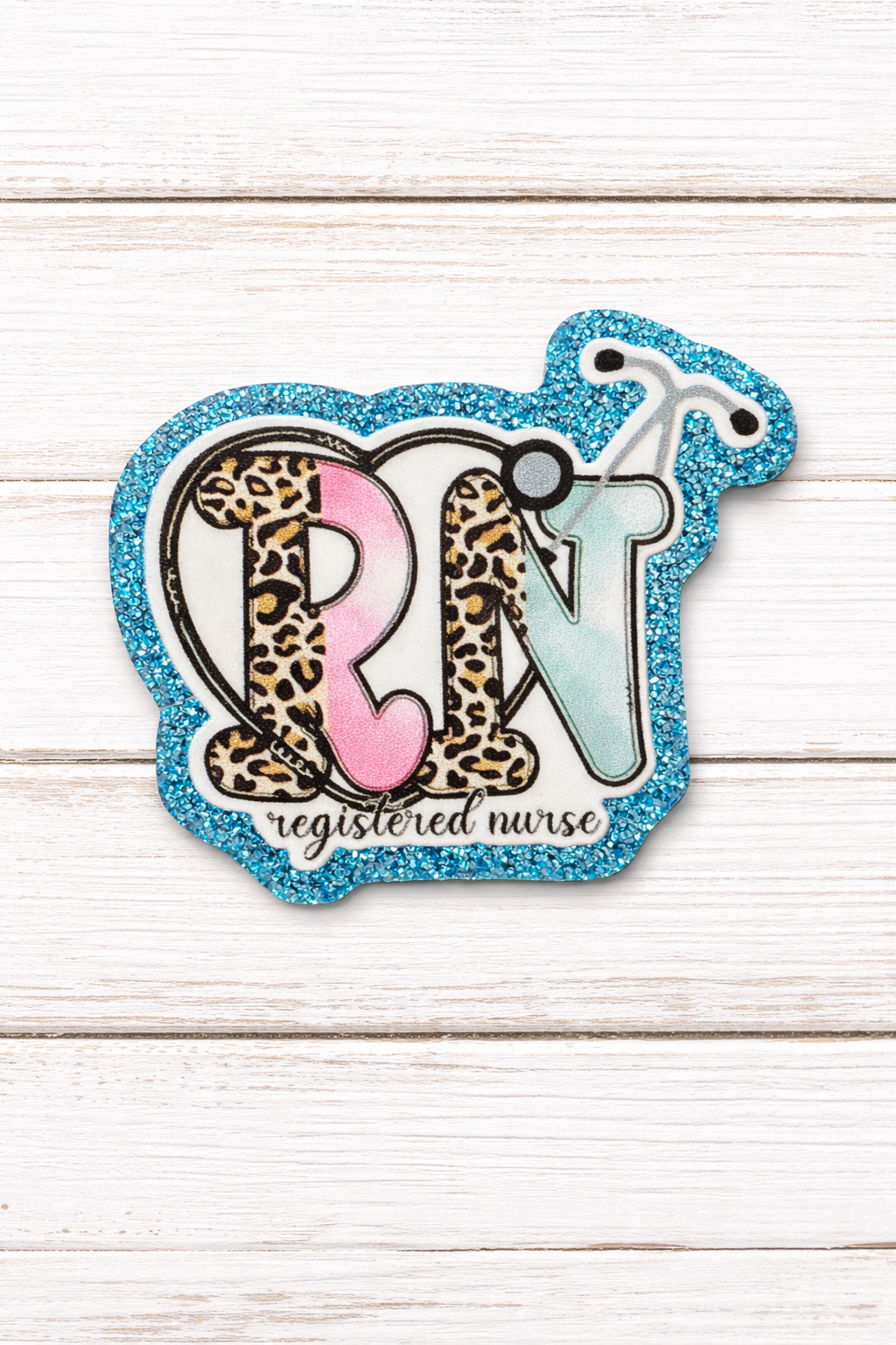 RN Badge Reel | Leopard Print Nurse Badge Reel