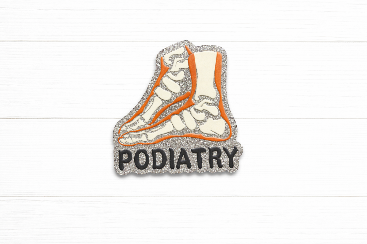 Podiatry Badge Reel – Foot Anatomy Medical ID