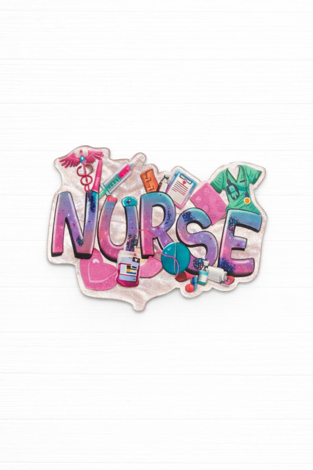 Nurse Badge Reel Topper | Medical Acrylic Badge Reel
