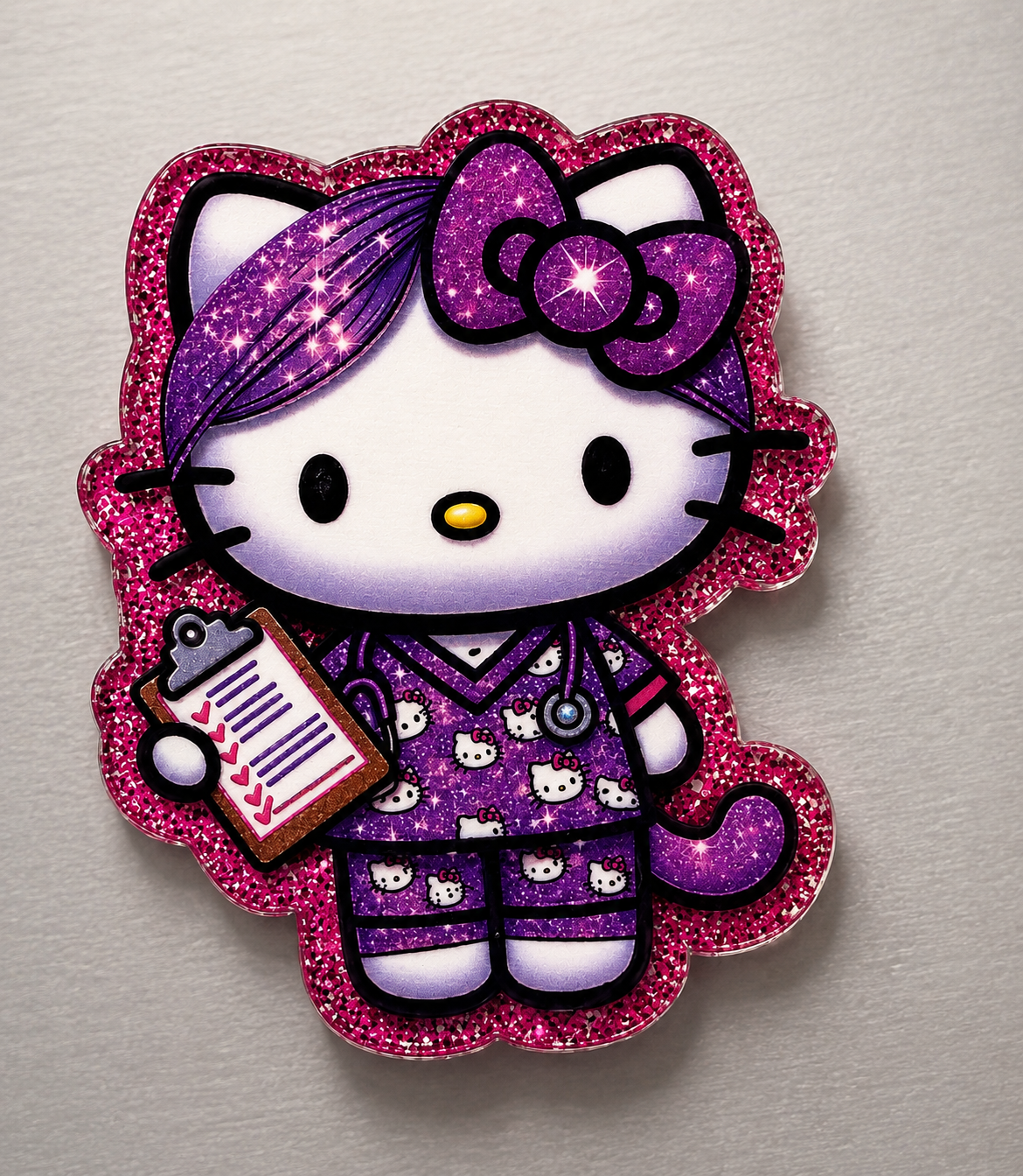 Hello Kitty Nurse Badge Reel
