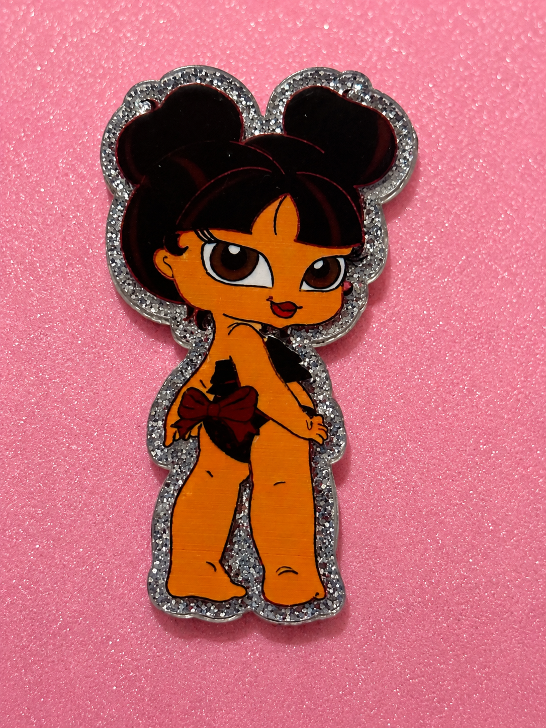 Glitter Girl Birthday Cupcake Toppers