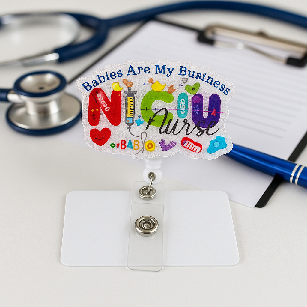 NICU Nurse Badge Reel – Babies Are My Business