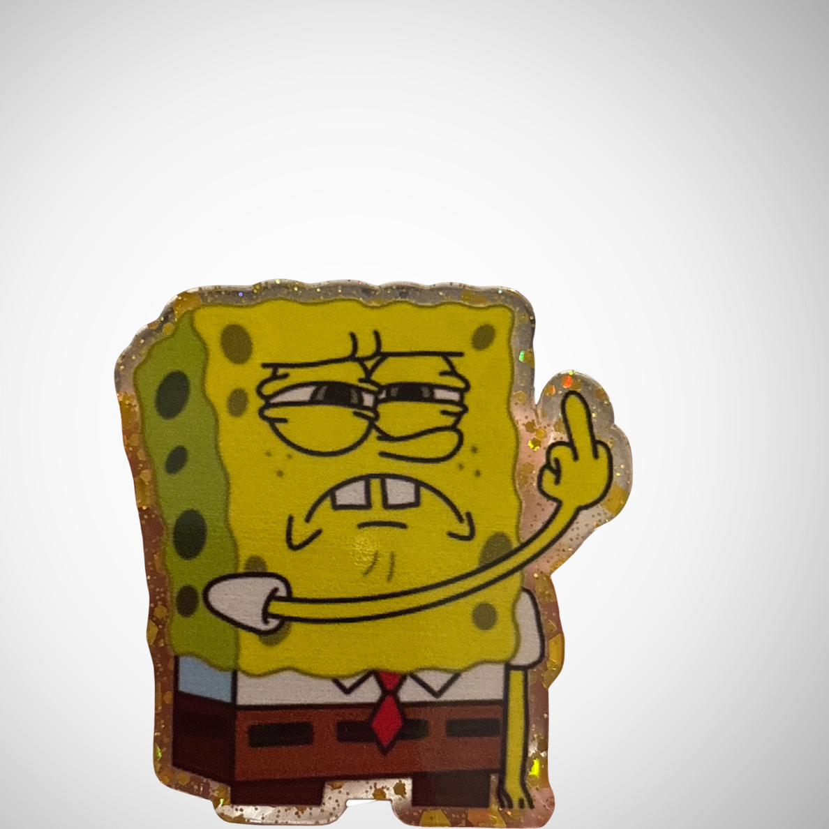 Funny Sponge Cartoon Badge Reel