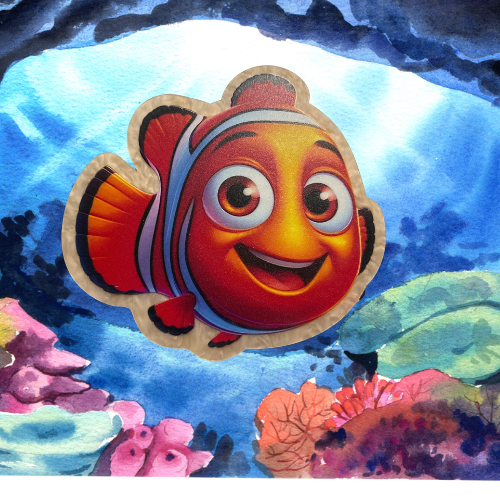 Large Fish Acrylic Wall Decor | Kids Room Decor | Ocean Theme Wall Art |Not A Badge Reel