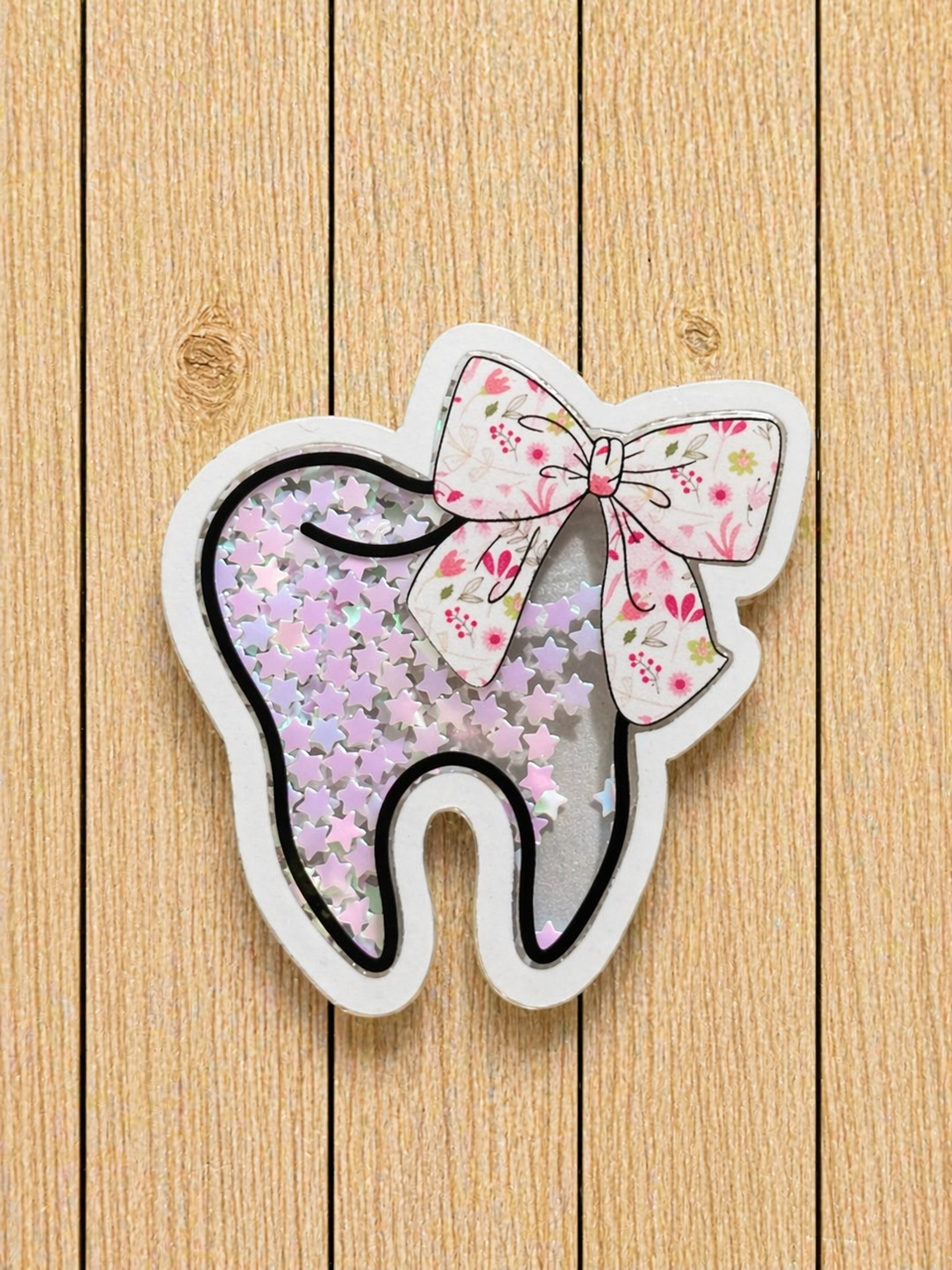 Tooth Badge Shaker Reel | Dental Badge | Dental Hygienist ID Reel