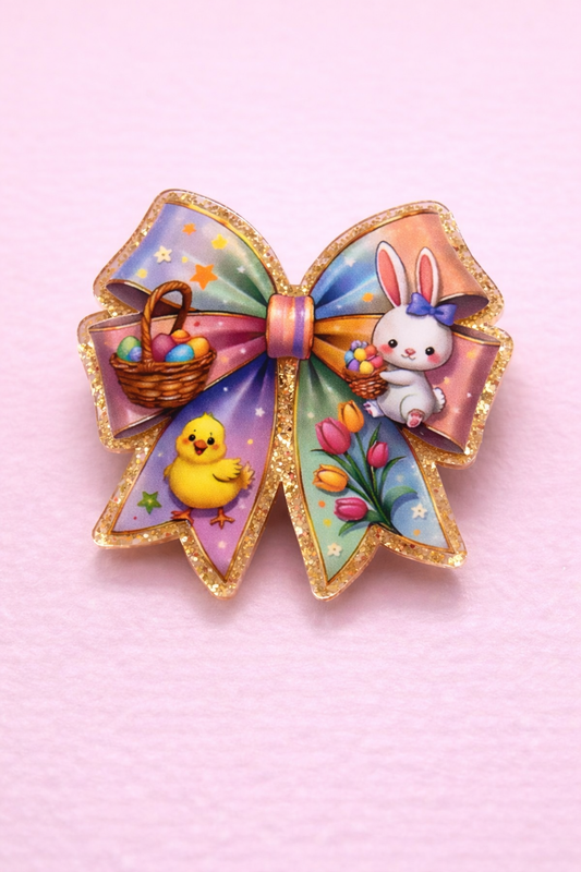 Easter Bow Badge Reel
