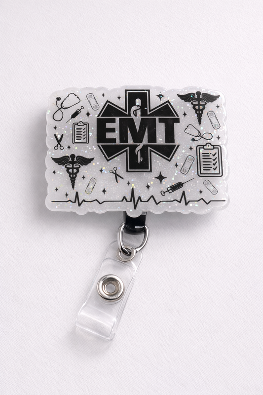EMT Badge Reel | First Responder Badge Reel