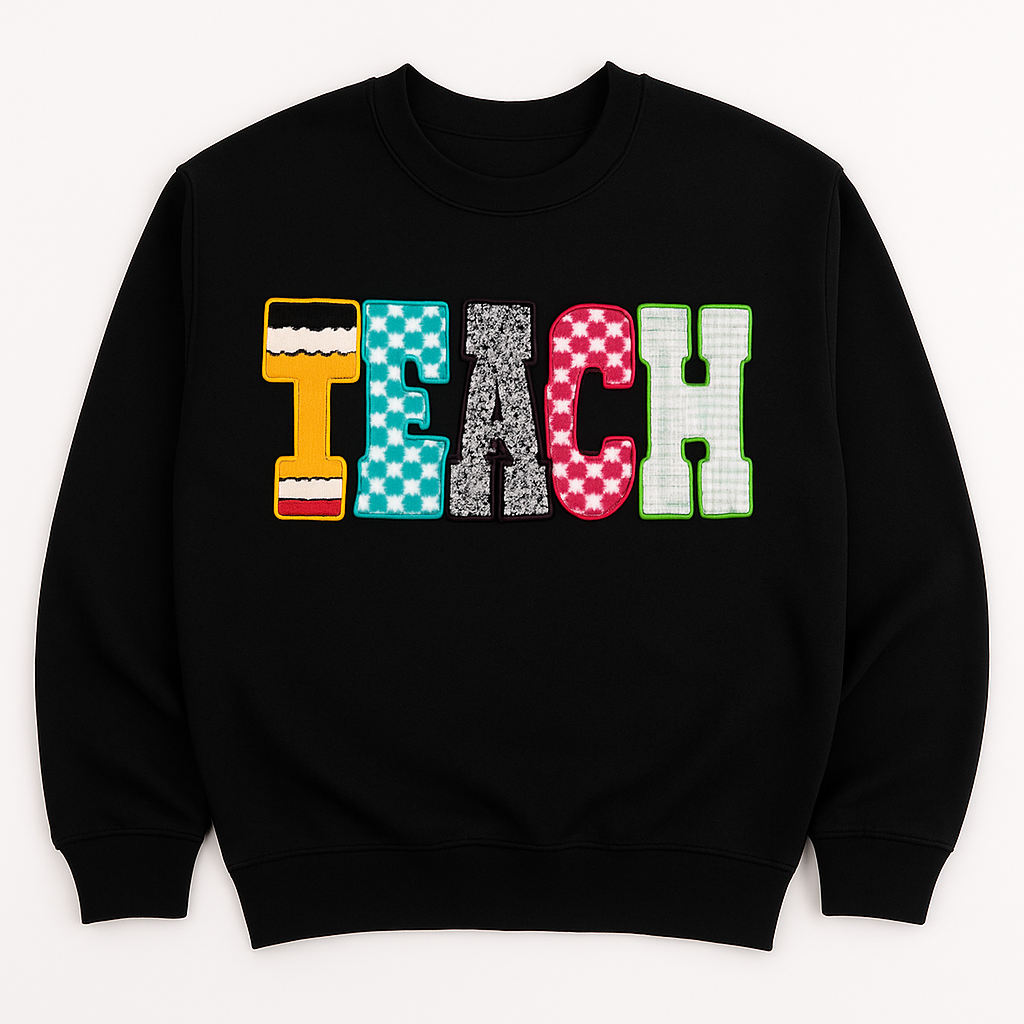 TEACH Chenille Letter Patch