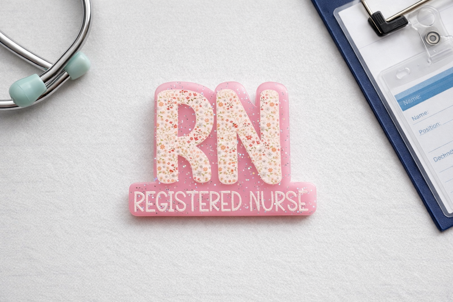 RN Registered Nurse Badge Reel
