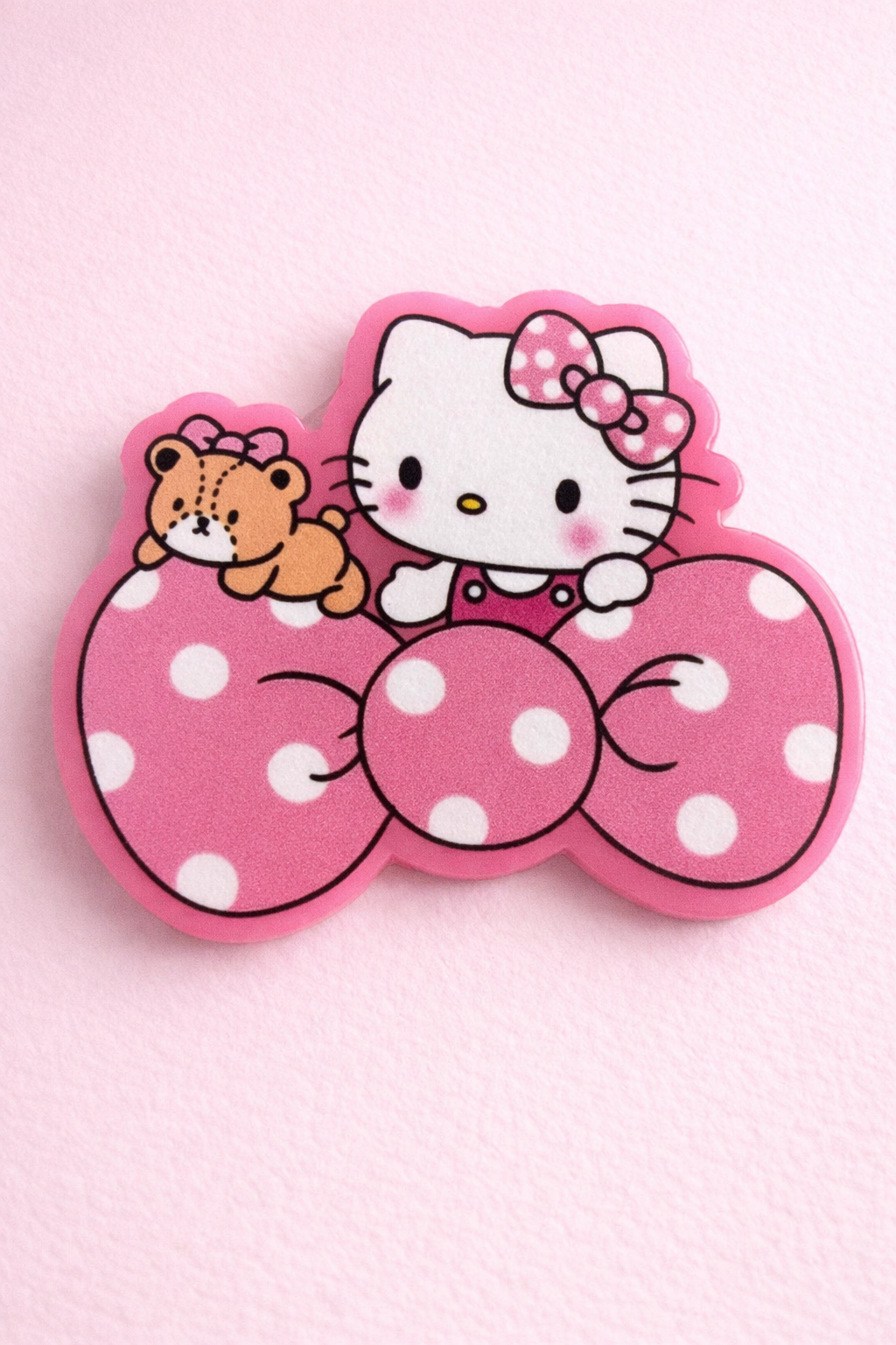 Hello Kitty Bow Cartoon Badge Reel