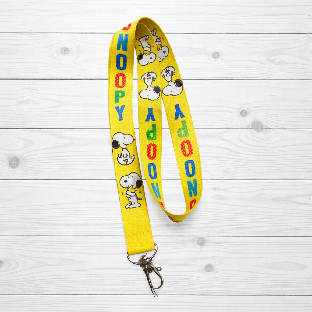 Snoopy Cartoon Dog Print Lanyard