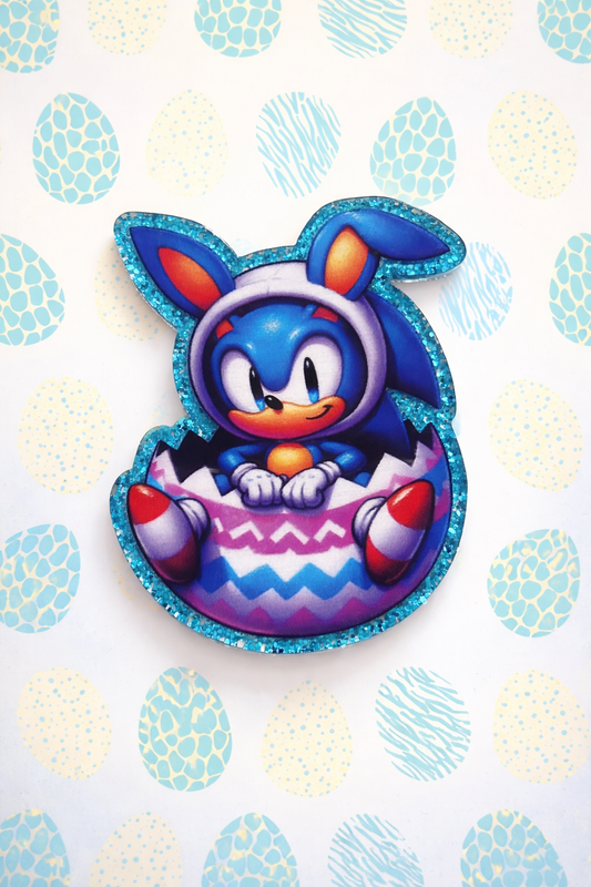 Easter Bunny Hedgehog Badge Reel