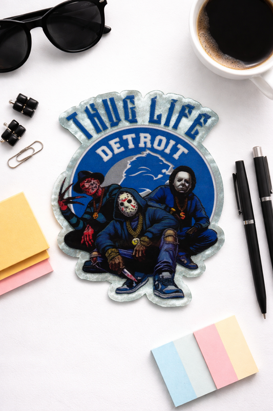 Thug Life Detroit Horror Sticker