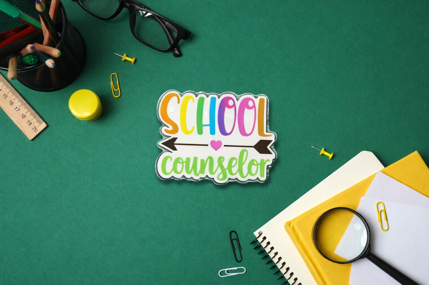 School Counselor Acrylic | Badge Reel