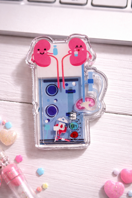 (Copy) Cute Dialysis Machine Badge Reel – Kidney Nurse