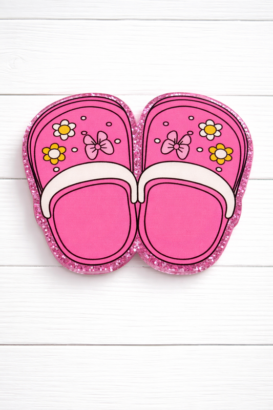 Pink Crockets Badge Reel