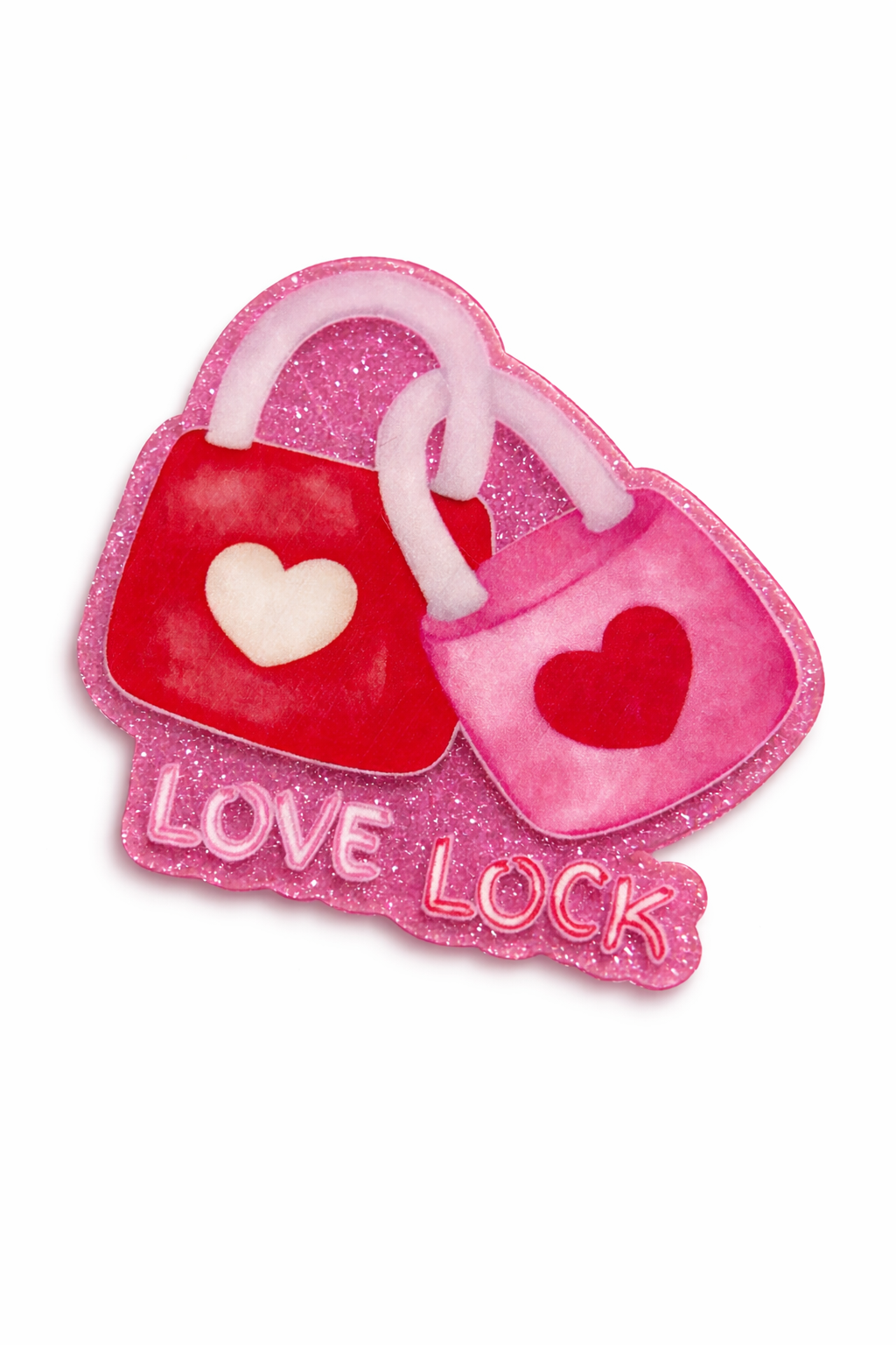 Love Lock Valentine Badge Reel