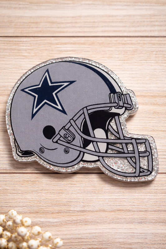 Cowboys Football Helmet Badge Reel