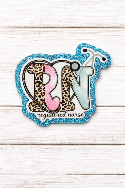 RN Badge Reel | Leopard Print Nurse Badge Reel