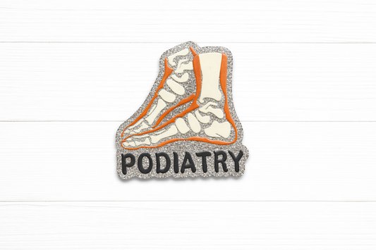 Podiatry Badge Reel – Foot Anatomy Medical ID