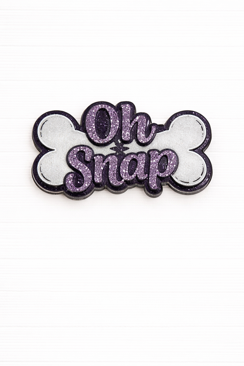 Oh Snap Badge Reel Topper – Funny Bone Badge Reel - Radiology Tech Badge
