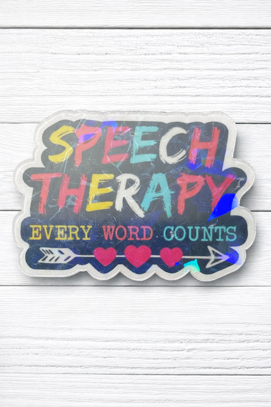 Speech Therapy Every Word Counts Badge Reel – SLP Badge