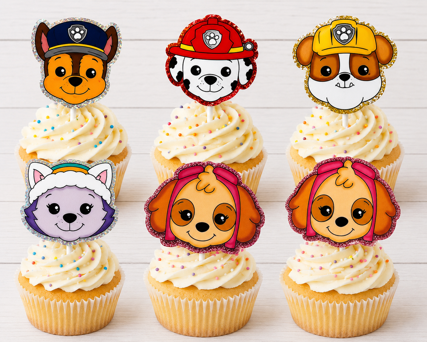 Character Cupcake Toppers/ Party Decorations for Birthday Cupcakes