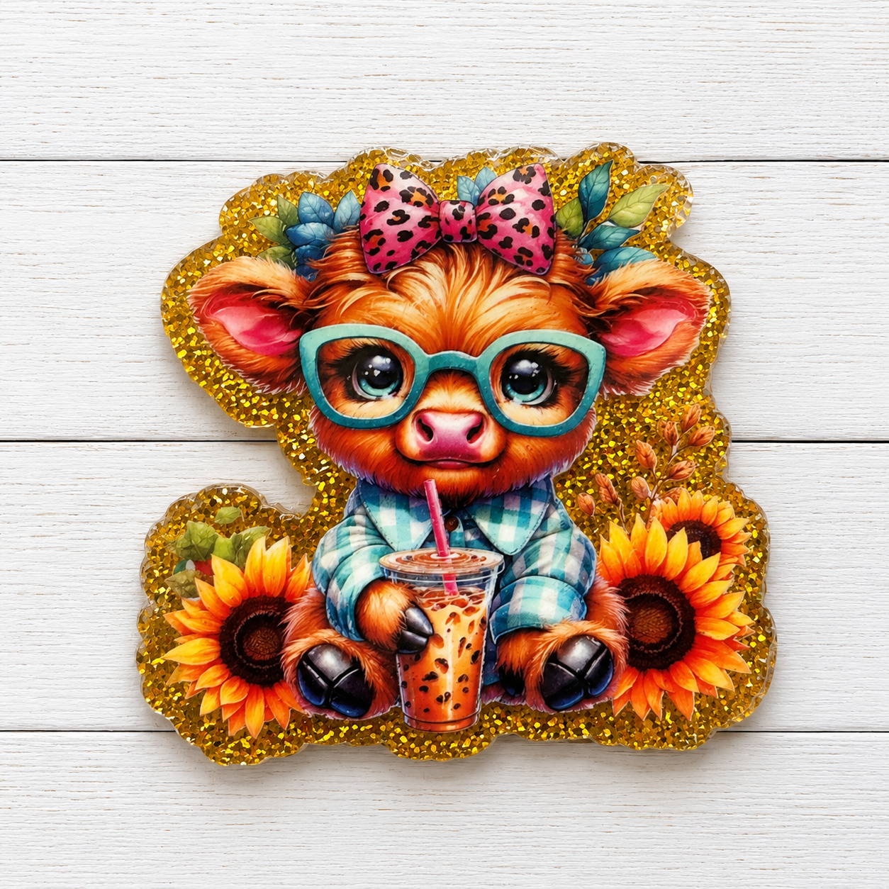Highland Cow Badge Reel