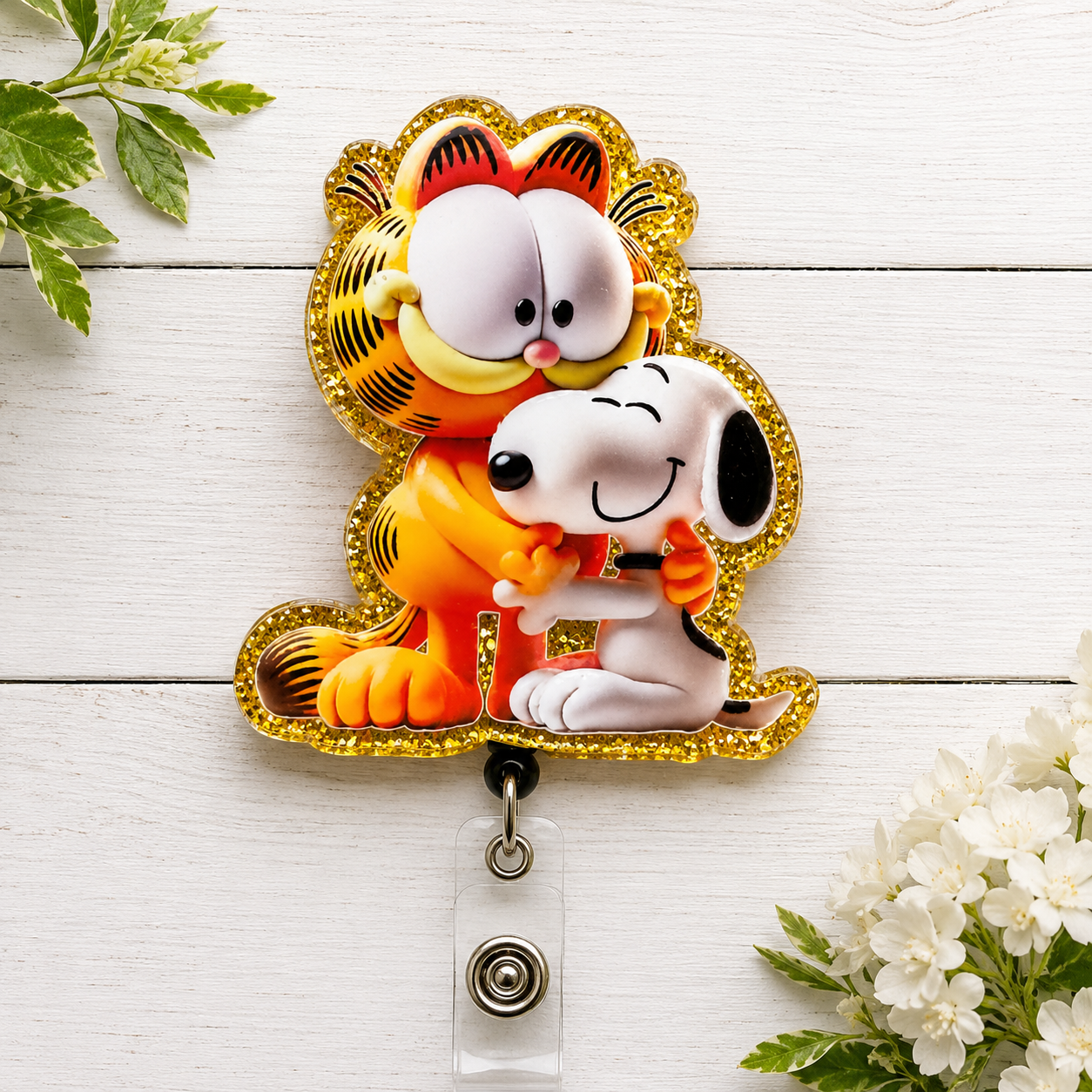 Garfield & Snoopy Badge Reel