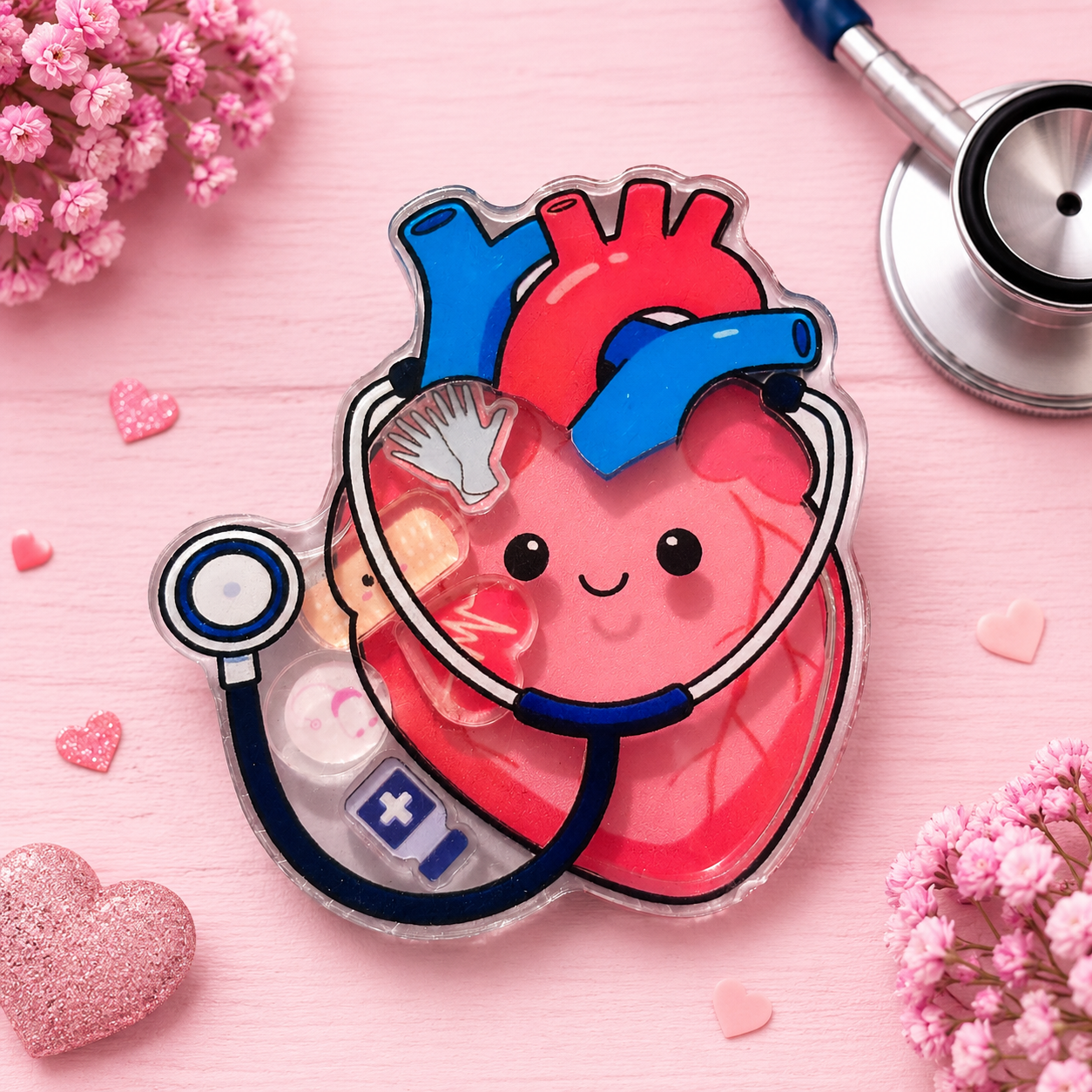 Heart Shaker Badge Reel | Cardiology Badge