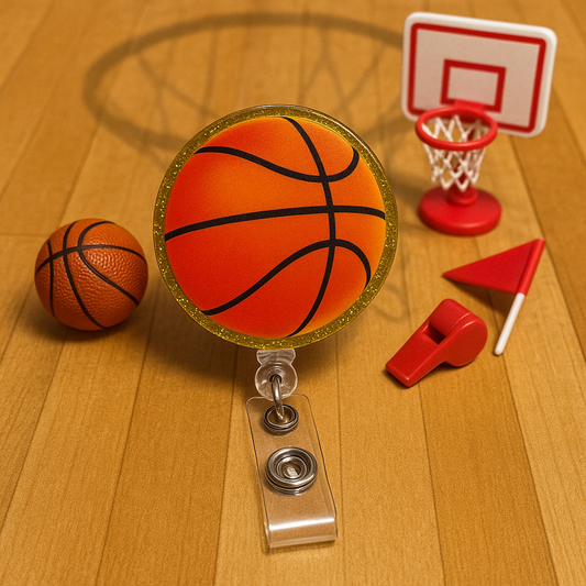 Basketball Badge Reel – Sports Badge Reel