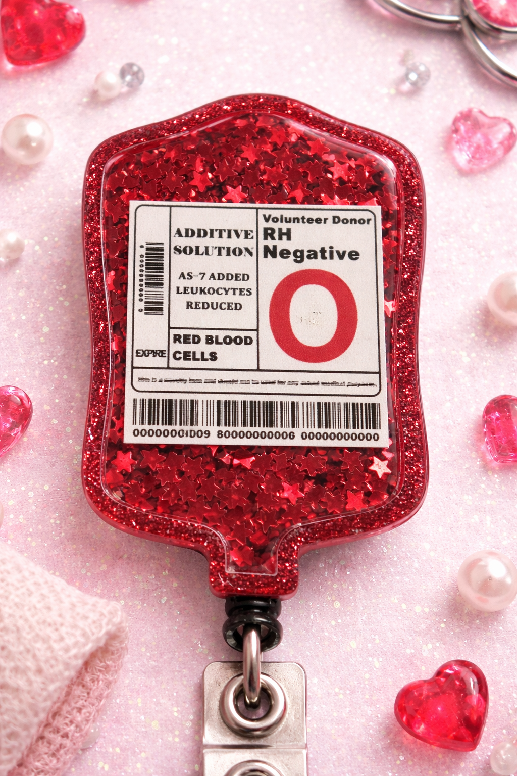 IV Bag Badge Reel Shaker – Glitter Nursing & Phlebotomy