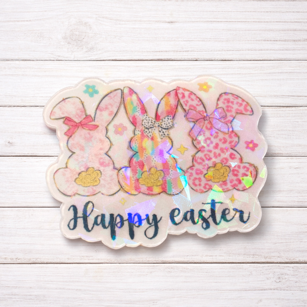 Happy Easter Bunny Badge Reel