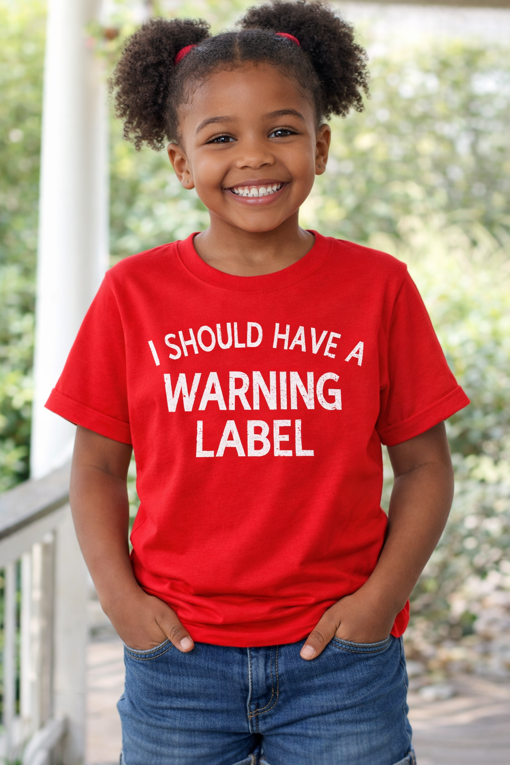 I Should Have a Warning Label Funny T-Shirt | Sarcastic Humor Shirt