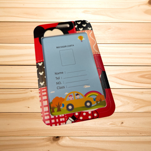Red Mouse-Inspired Badge & Luggage Holder