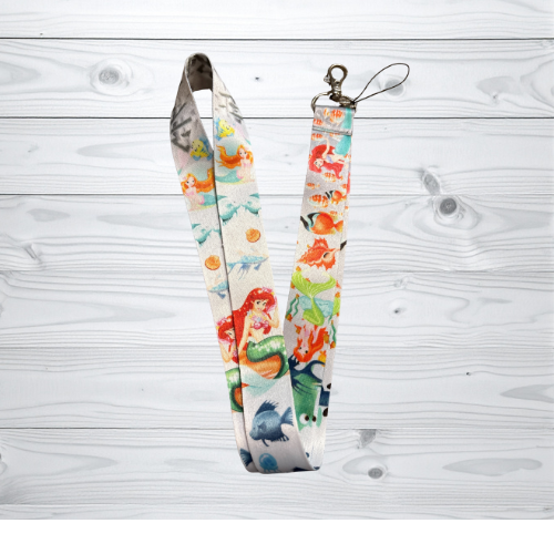 Ocean Mermaid Cartoon Lanyard
