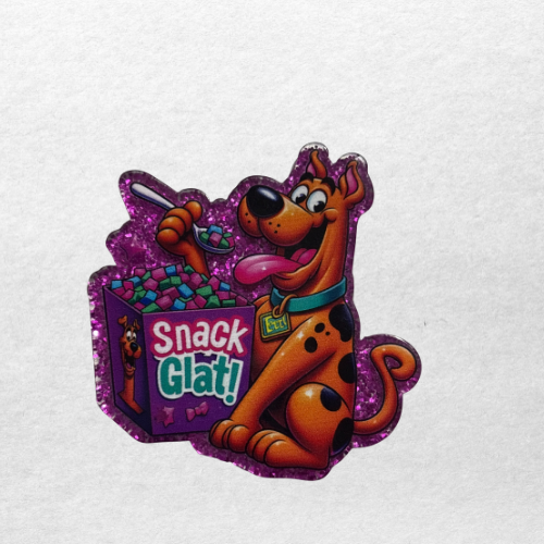Cartoon Dog Snack Badge Reel