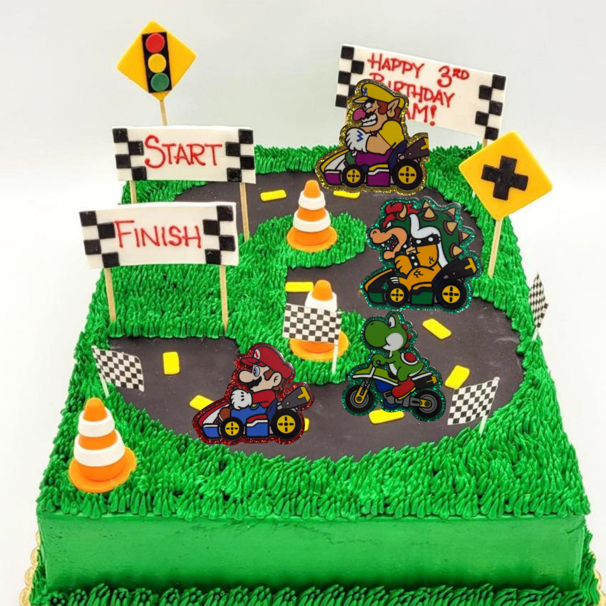Gamer Cake Topper | Cartoon Inspired Acrylic Cake Topper | Birthday Cake Decoration | Cupcake Topper