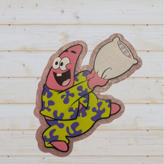 Patrick Star Inspired Large Acrylic Wall Decor – Cartoon Character